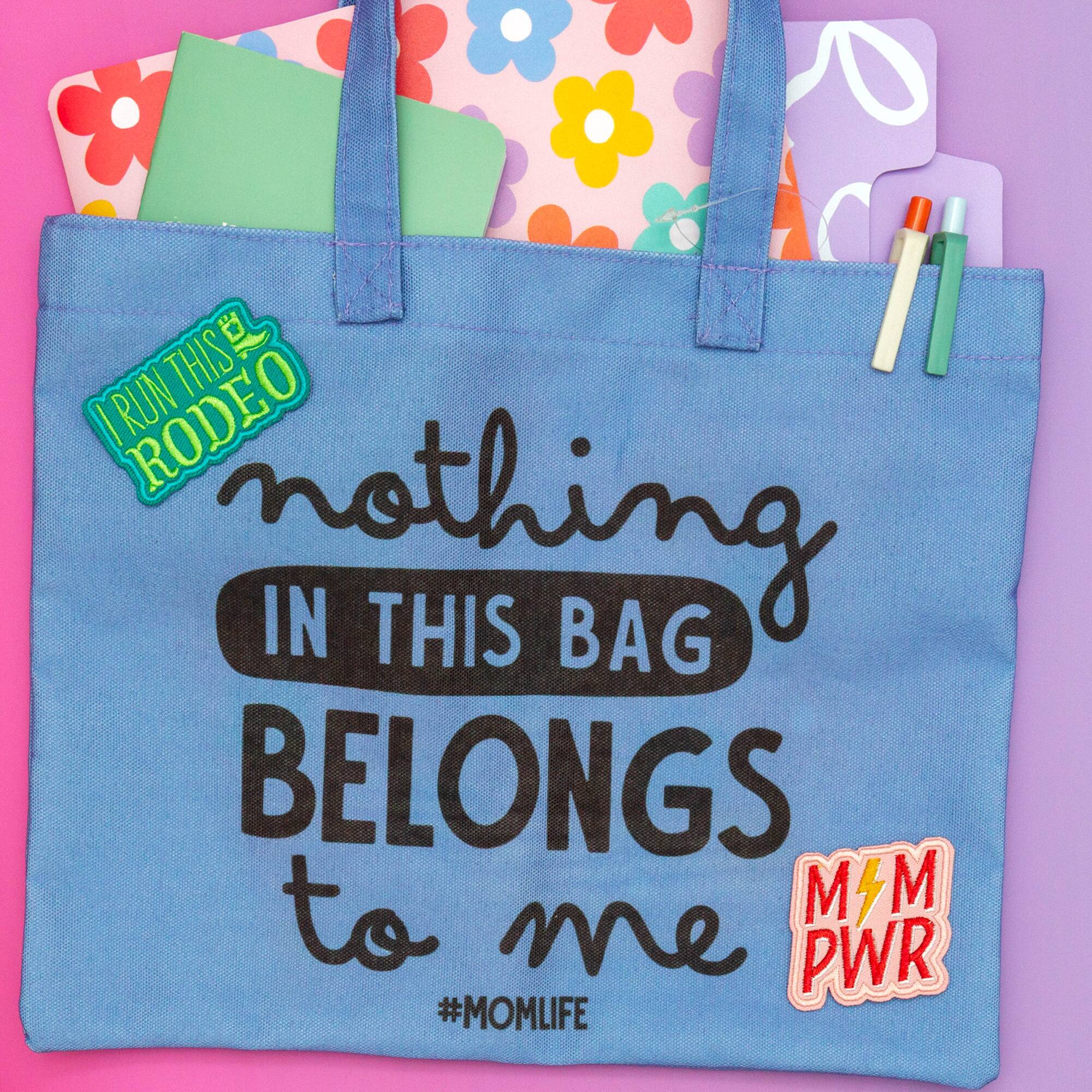 Mom Power Embroidered Patch